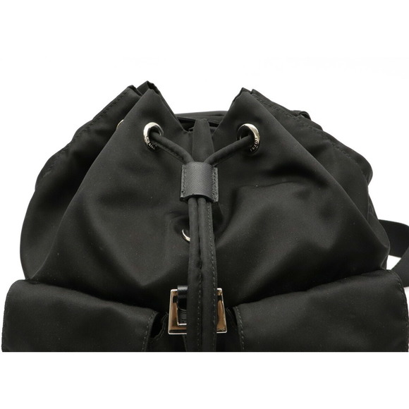 Prada Mini Backpack Nylon Leather Nero Black - Picture 5 of 9